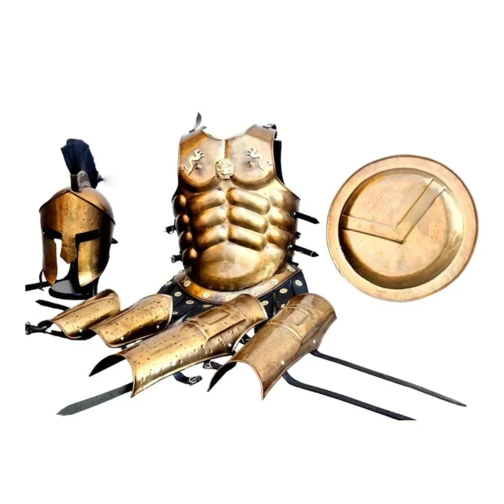 Spartan's Brass Muscle Armor Set