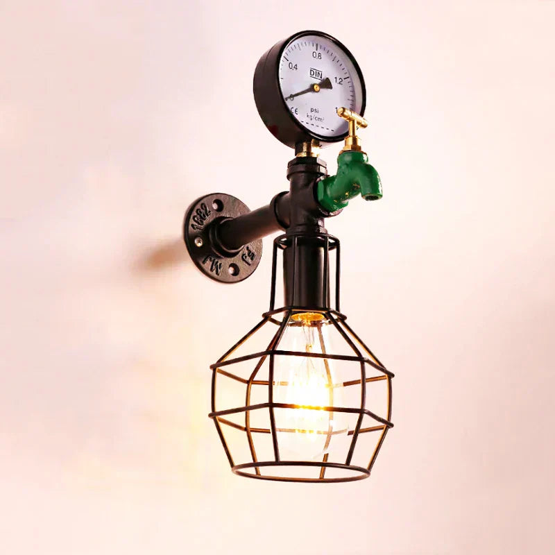 DecorBites™ Industrial Retro Wall Light: Steam Punk Lighting Fixtures for Home Decor