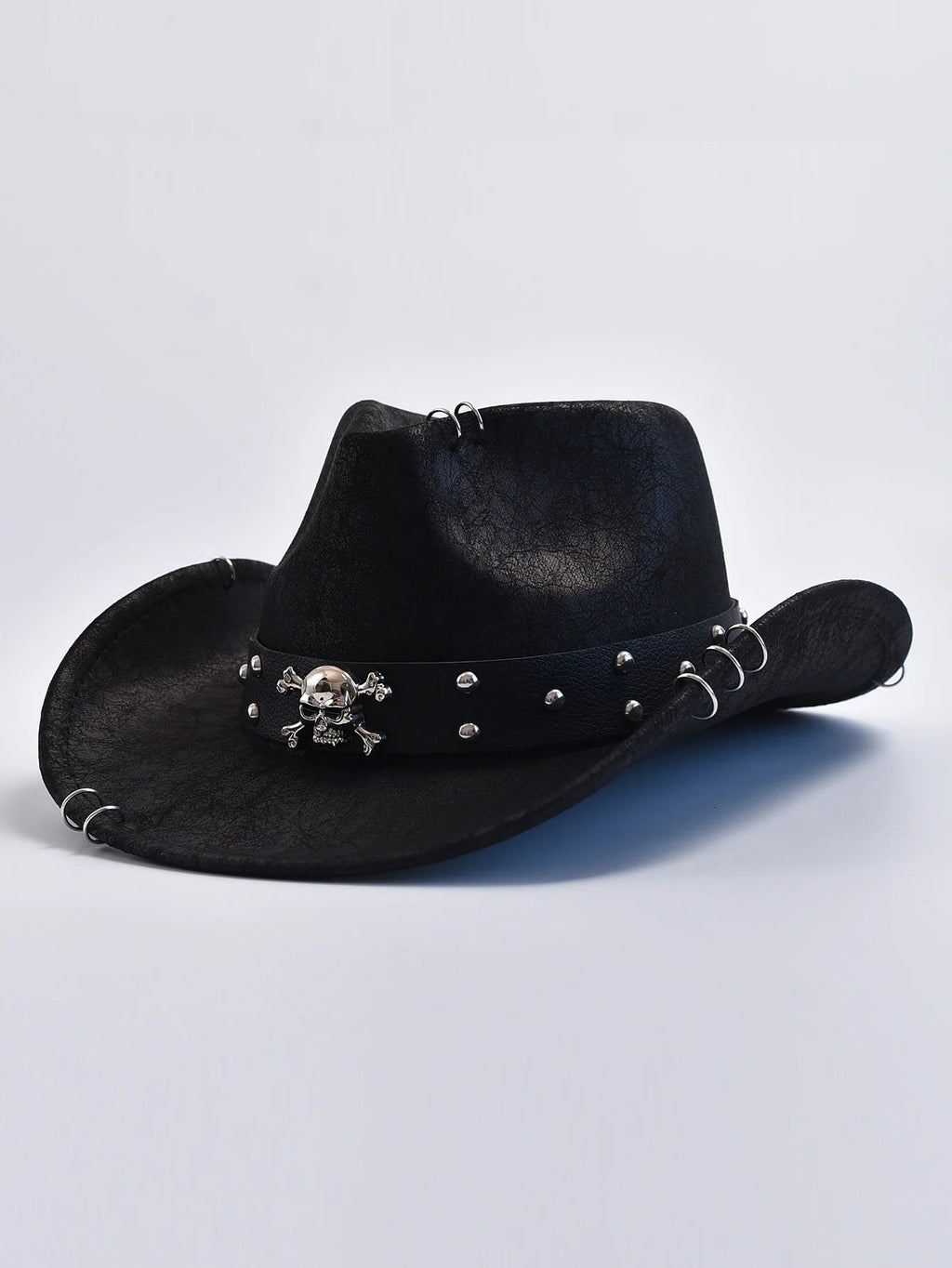 Faux Leather Vintage Western Cowboy Hat For Men