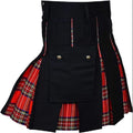 Kilt for Men, Utility Kilt, 100% Cotton Jeans Hybrid Kilt, Modern Box Pleated Tartan Traditional Men's Kilt