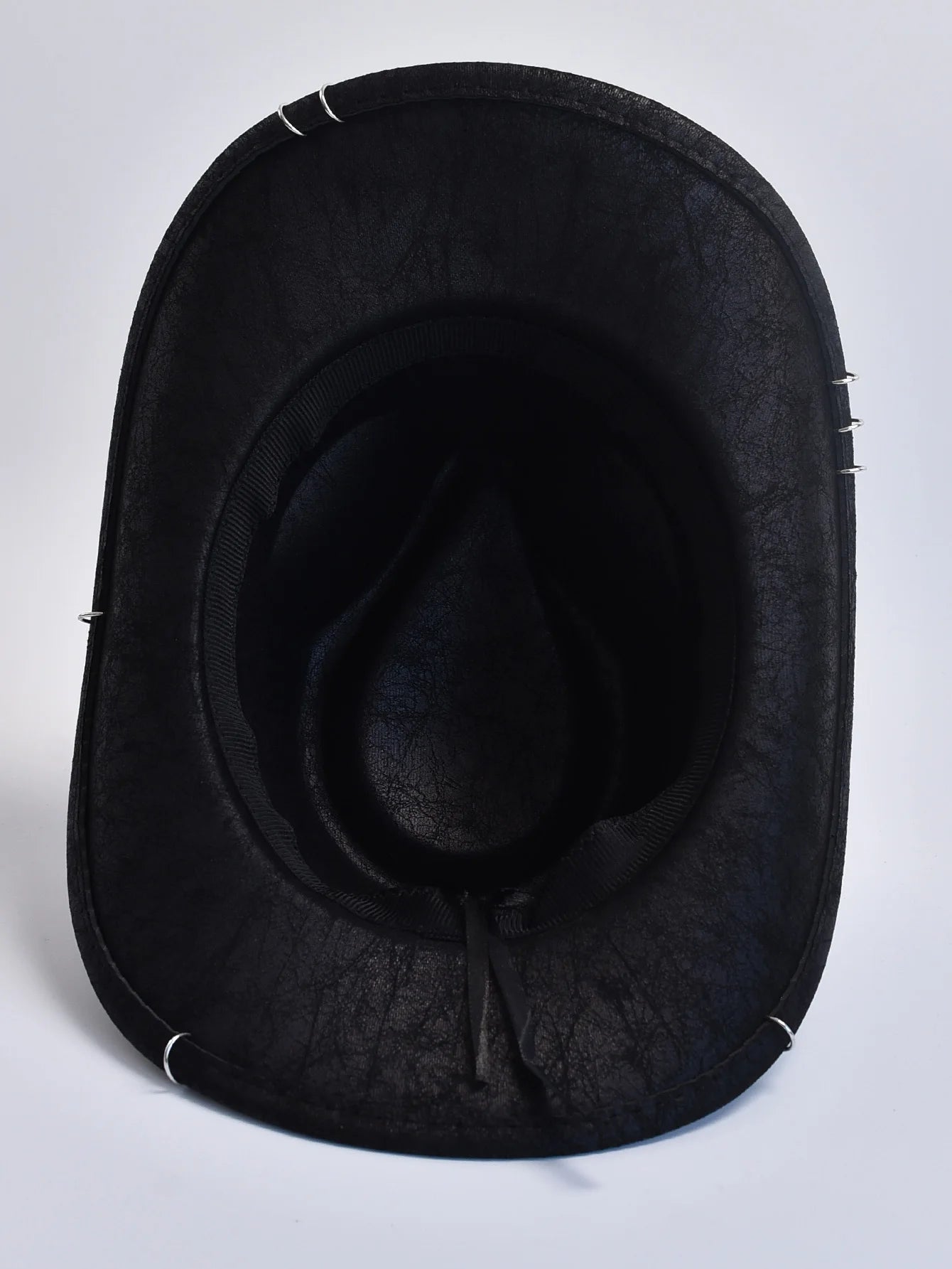 Faux Leather Vintage Western Cowboy Hat For Men Gentleman Jazz Hats Panama Cowgirl Hat Sombrero Hombre