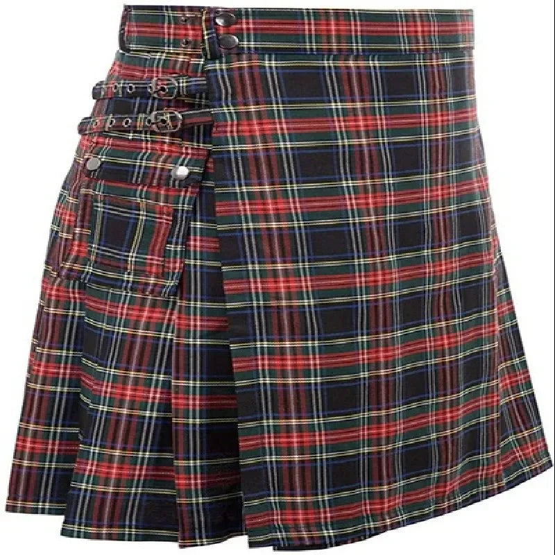 Kilt for Men, Utility Kilt, 100% Cotton Jeans Hybrid Kilt, Modern Box Pleated Tartan Traditional Men's Kilt