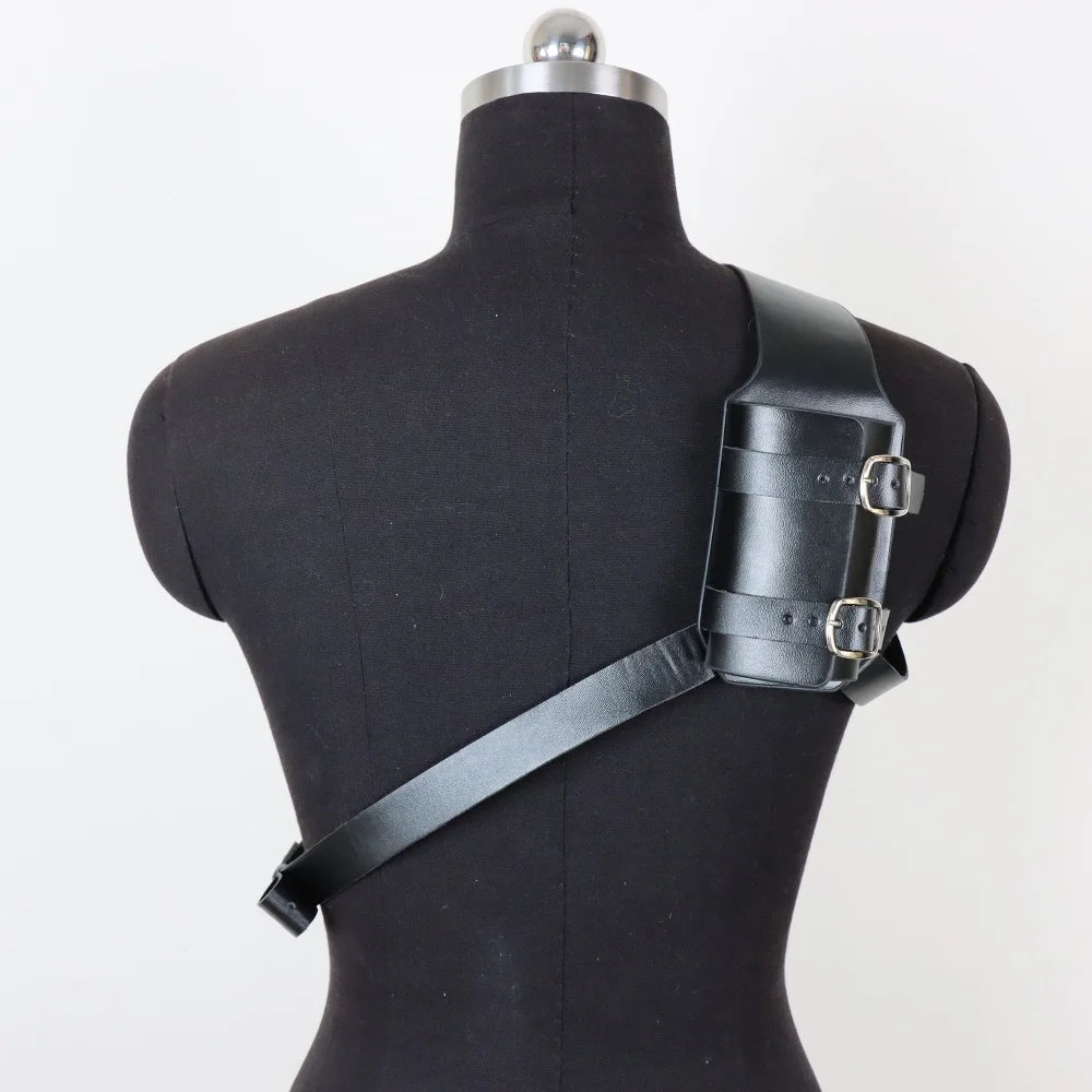 Black Premium Viking Medieval Knight Sword Sheath PU Leather Halloween Costume Accent Perfect for LARP Stage Cosplay