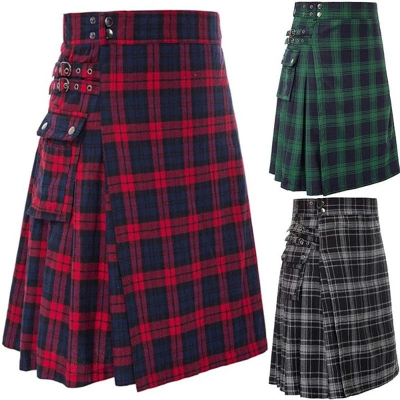 Men's Traditional Highland Tartan Practical Kilt