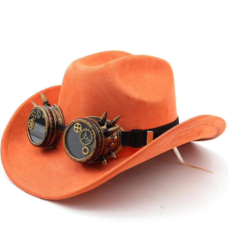 Fire Fist Ace Cosplay Anime Stage Performance Same Cartoon Suede Cowboy Hat