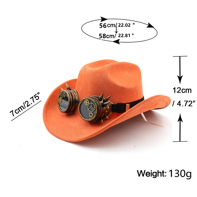 Fire Fist Ace Cosplay Anime Stage Performance Same Cartoon Suede Cowboy Hat