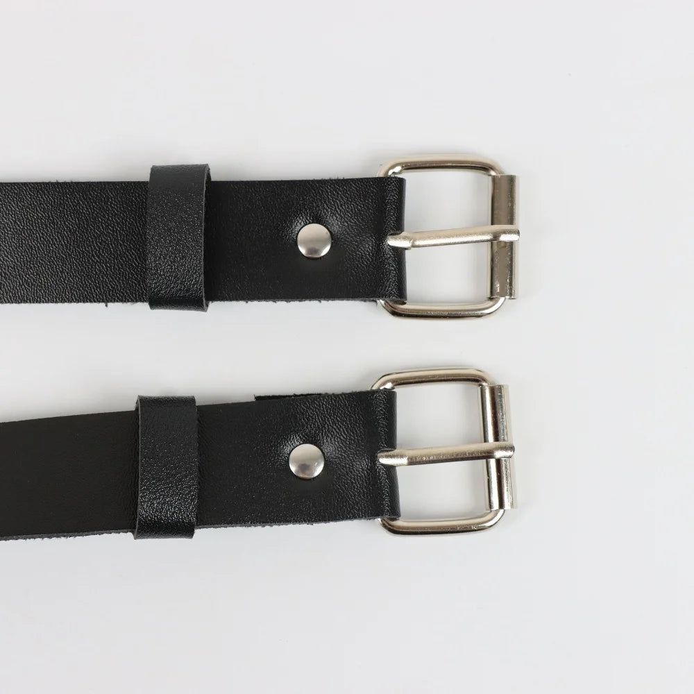 Black Premium Viking Medieval Knight Sword Sheath PU Leather Halloween Costume Accent Perfect for LARP Stage Cosplay