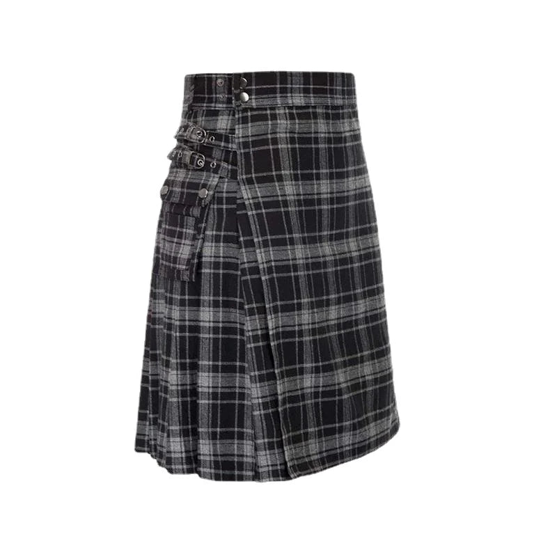 Men's Short Skirt Traditional Highland Tartan Practical Kilt