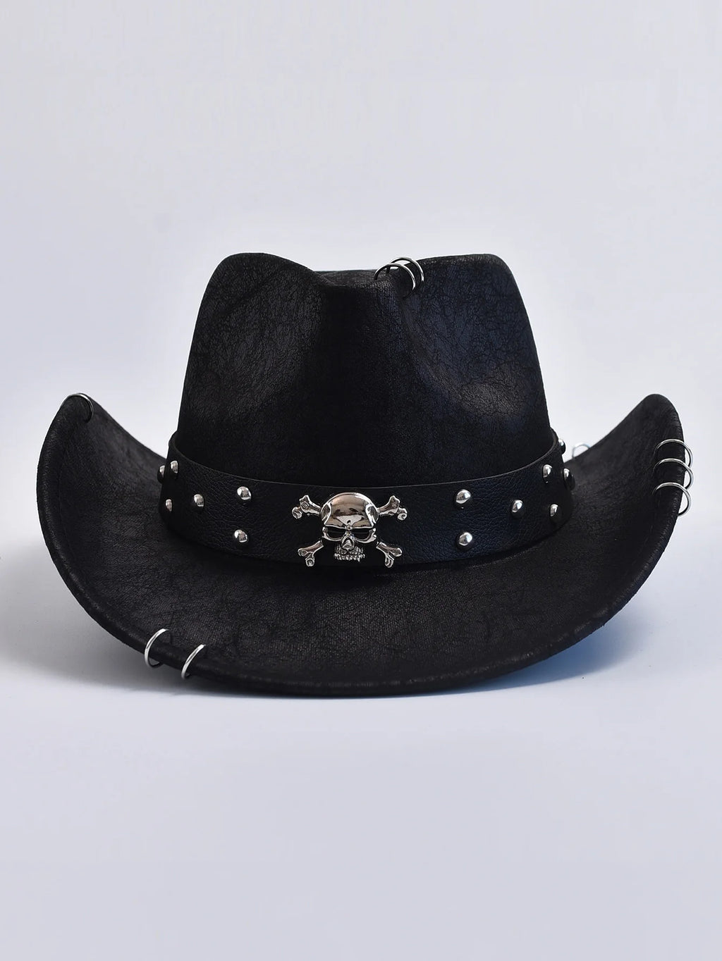 Faux Leather Vintage Western Cowboy Hat For Men