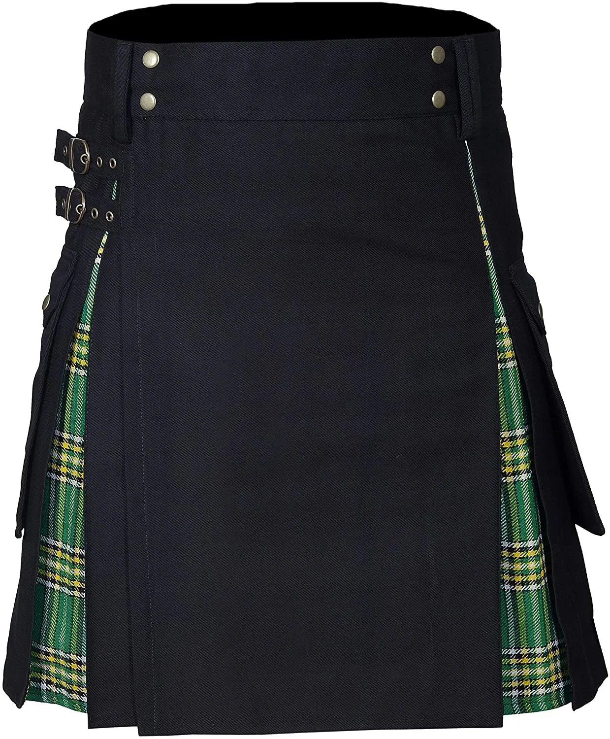 Kilts For Men, Utility Kilt, 100% Cotton Jeans Hybrid Kilt, Modern Box Pleated Tartan Traditional Mens Kilt